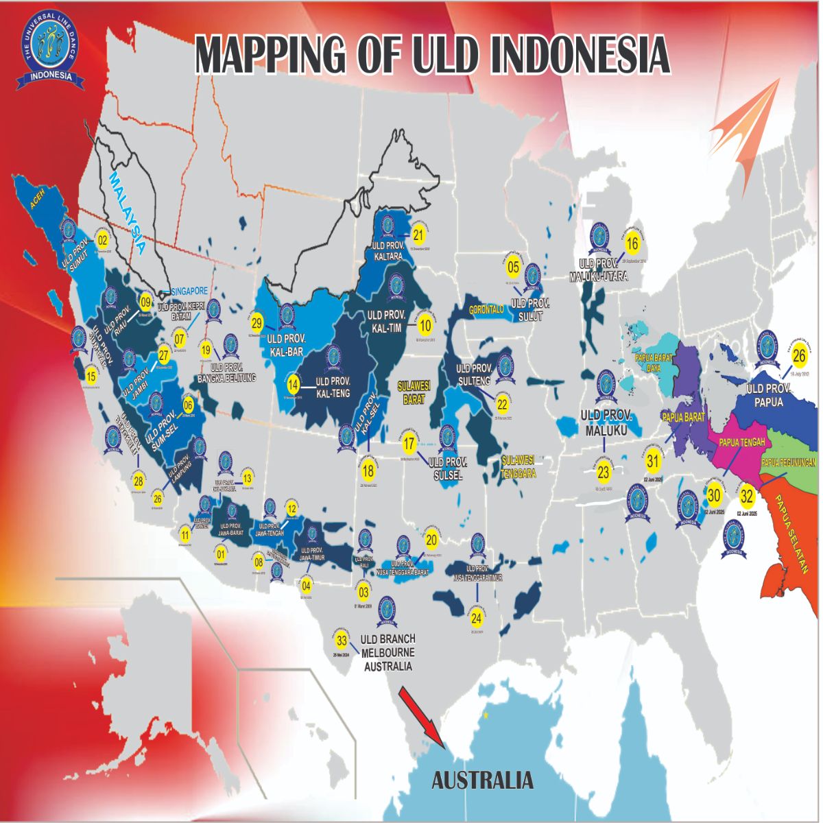 Langkah Bersama Universal Line Dance di Seluruh Provinsi Indonesia